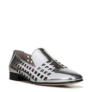 Diane Von Fursteberg DVF Linz Silver Loafer